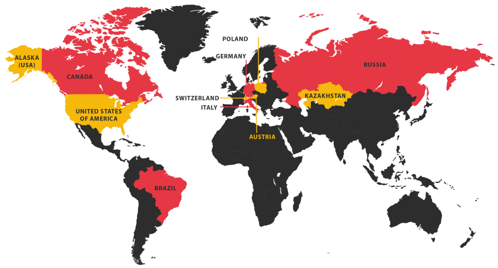 German Language Map